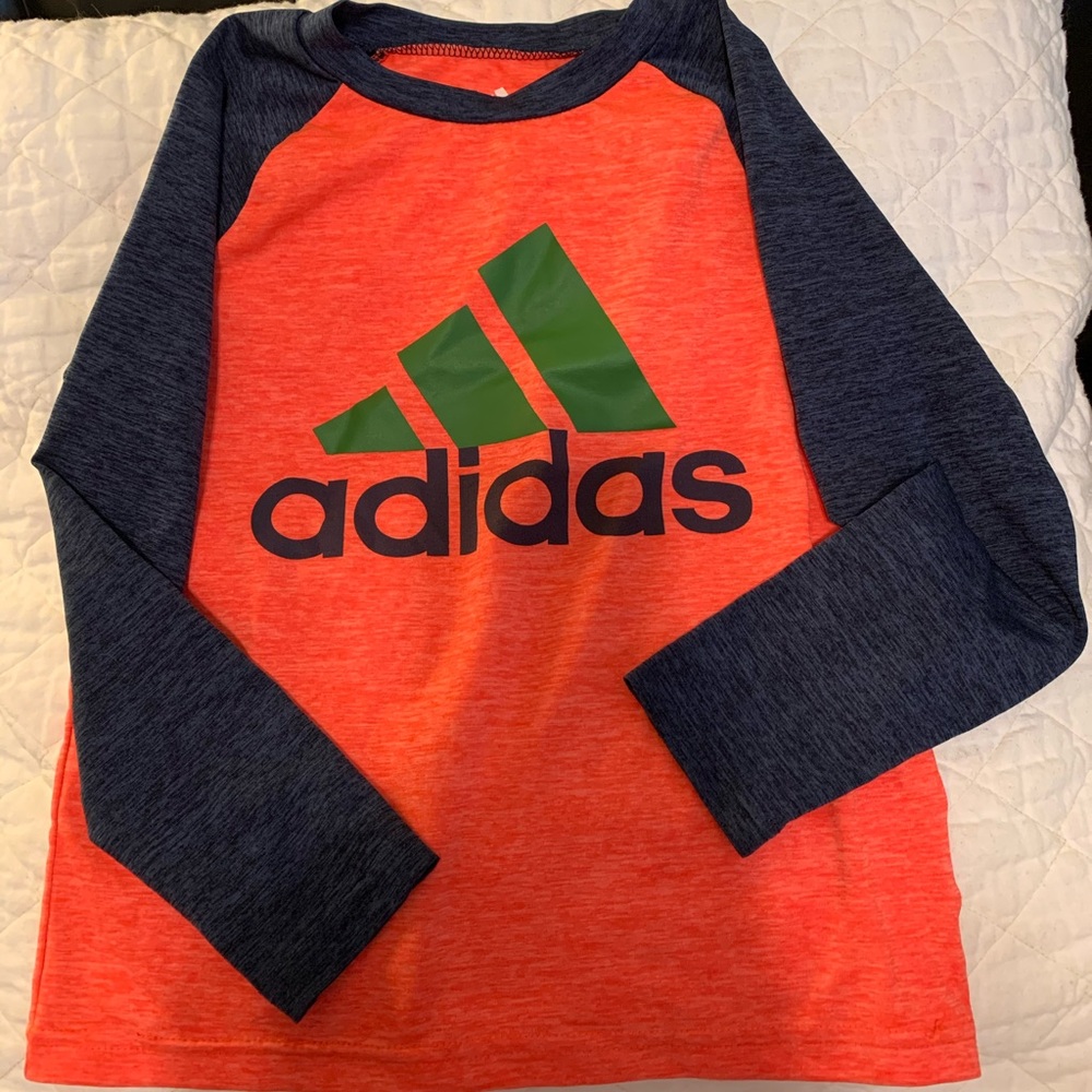 Boys adidas long sleeve performance shirts
